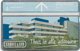 Netherlands - KPN - L&G - R018 - Landis & Gyr, Thuis In Alle Gebouwen - 201L - 01.1992, 4Units, 5.000ex, Mint - Privées