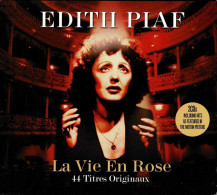 Edith Piaf - La Vie En Rose (44 Titres Origineaux). 2 X CD - Sonstige & Ohne Zuordnung