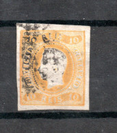 Portugal 1866 Old King Luis I Stamp (Michel 18) Nice Used - Usati