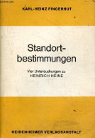 Standortbestimmungen . - Fingerhut Karl-Heinz - 1971 - Andere & Zonder Classificatie