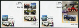 Sierra Leone 2022, Cars, Ford, 5val In BF+BF In 2FDC - Sierra Leone (1961-...)