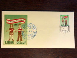 LEBANON FDC COVER 1988 YEAR CHILD HEALTH UNICEF HEALTH MEDICINE STAMPS - Liban