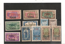 TCHAD  ANNÉE 1906/24 LOT - Unused Stamps