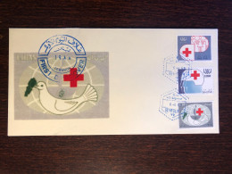 LEBANON FDC COVER 1988 YEAR RED CROSS HEALTH MEDICINE STAMPS - Liban