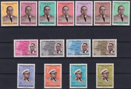 MiNr. 59 - 73 Kongo (Kinshasa) 1961, 30. Juni. Erster Jahrestag Der Unabhängigkeit - Postfrisch/**/MNH - Nuovi