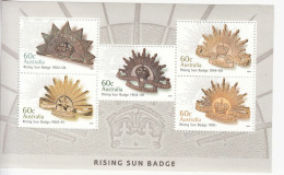 2012 Australia Rising Star Badge Military Souvenir Sheet MNH - Ungebraucht