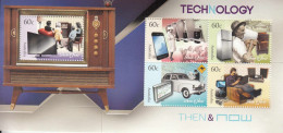 2012 Australia Technology Then & Now Automobiles Phones Souvenir Sheet MNH - Mint Stamps