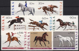 Polen 1967 Pferdesport Und 150 Jahre Pferdezucht 1740/47 Postfrisch - Ungebraucht