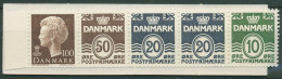 Dänemark 1977 Ziffern/Königin Markenheftchen MH 25 Postfrisch (C60835) - Libretti