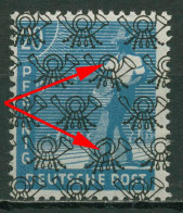 Bizone 1948 Netzaufdruck Mit Aufdruckfehler 43 IIa AF PI Postfrisch - Mint