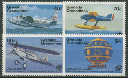 Grenada-Grenadinen 1983 Luftfahrt Flugzeuge 565/68 Postfrisch - Grenade (1974-...)
