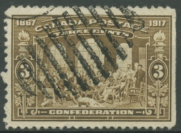 Kanada 1917 50 Jahre Dominion Of Canada Quebec-Konferenz 104 Gestempelt - Used Stamps