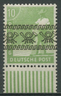 Bizone 1948 Freimarke M. Bandaufdruck Walzendruck Unterrand 39 I W UR Postfrisch - Mint