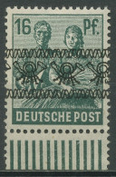 Bizone 1948 II. Kontrollrat Bandaufdruck Walze Unterrand 42 Ia W UR Postfrisch - Neufs