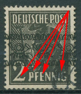 Bizone 1948 Bandaufdruck Mit Plattenfehler Auf Urmarke 36 I PF ? Gestempelt - Afgestempeld