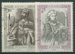 Polen 1986 Herrscher Herzog Mieszko, Herzogin Dobrawa 3066/67 Gestempelt - Gebruikt