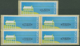 Portugal ATM 1992 Mit Punktleiste Satz 5 Werte 14/25/35/38/70 ATM 4 S Postfrisch - Timbres De Distributeurs [ATM]