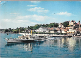 CPA-1965-SUISSE- NYON-Le Port Le Quai/-Départ Du Bateau Rhone-Edit Jeager-TBE - Nyon