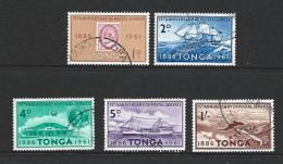 Tonga 1961 Postal Service Anniversary Set Of 5 FU - Tonga (1970-...)