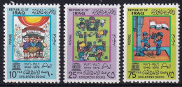 MiNr. 886 - 888 Irak 1976, 25. Dez. 30 Jahre UNESCO: Förderung Von Jugendbüchern - Postfrisch/**/MNH - Iraq