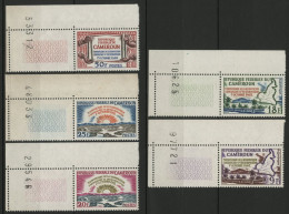 CAMEROUN N° 355 à 359 Neufs ** (MNH) Avec Coins Numérotés Voir Suite - Camerún (1960-...)