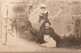 CPA Dos Imprimé En BRETON  22 PENVENAN Mr Et Mme BOTREL Sieste à LA CHAPELLE De PONT BLANC    ANIMEE - Penvénan