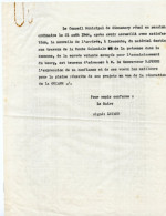 Jean Rapenne Gouverneur Du Niger Soudan Guyane Française Inini.Conseil Municipal.Sinnamary.Maire M. Letard.Iracoubo. - Documenti