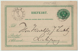 SUÈDE / SWEDEN - 1891 - "STENSTORP" CDS On 5ö Postal Card Mi.P6.II Addressed To Linköping - Cartas & Documentos