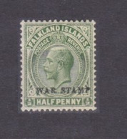 1918 Falkland Islands 36 King George V - Overprint - Falkland Islands