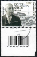 Hungary, 2022, Used, Gedeon Richter, Pharmaceutical Industry Pioneer, Mi. Nr.6281, Barr Cod - Usati