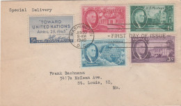 United States 1946 FDC Mailed - 1941-1950