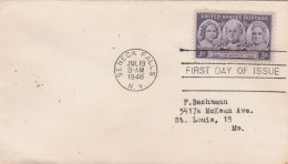 United States 1948 FDC Mailed - 1941-1950