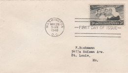 United States 1948 FDC Mailed - 1941-1950