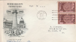 United States 1948 FDC Mailed - 1941-1950