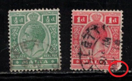 MALTA Scott # 50-1 Used - KGV - Malte (...-1964)