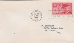 United States 1949 FDC Mailed - 1941-1950