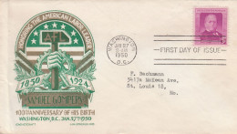 United States 1950 FDC Mailed - 1941-1950