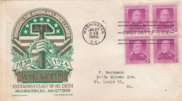 United States 1950 FDC Mailed - 1941-1950