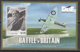 2010 Bahamas Battle Of Britain Military Aviation History Spitfire WWII Souvenir Sheet - Bahama's (1973-...)