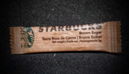 SUCRE  STARBUCKS SUCRE ROUX DE CANNE - Zucchero (bustine)