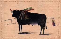 Corrida Bullfight Taurina Tauromaquia Hand Painted By Self-taught Artist - Corridas