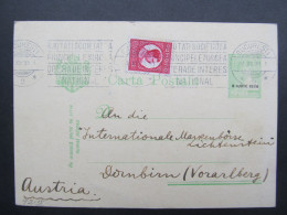 GANZSACHE Bucuresti - Dornbirn 1930  // D*58796 - Storia Postale