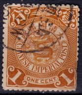 Stamp China 1898-1910 Coil Dragon 1c Combined Shipping Lot#k58 - Gebruikt