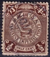 Stamp China 1898-1910 Coil Dragon 1/2c Combined Shipping Lot#k61 - Gebruikt