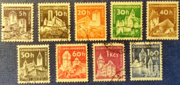 CECOSLOVACCHIA   1960 CASTLE-CASTELLI SERIE COMPLETA - Used Stamps