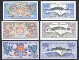 Bhutan - 3 Stück Schöne Banknoten In Erhaltung UNC (1)   (31521 - Sonstige – Asien
