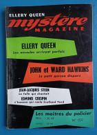 ELLERY QUEEN  MYSTERE-MAGAZINE  N° 159 Quuen / Hawkins / Steen / Crispin / - Opta - Ellery Queen Magazine