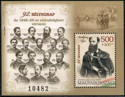 Hungary, 2019, Unused, Martyrs Of The Revolution Of 1848-1849, Mi. Bl.nr.434, - Ungebraucht