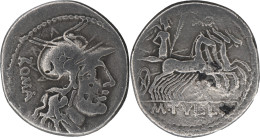 ROME - Denier - TULLIA - Marcus Tullia - Quadrige - 120 BC - RRC.280/1 - 18-342 - République (-280 à -27)