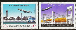 Saudi Arabia 1981 Opening Djedda Airport 2 Values MNH SA-81-07 - Andere (Lucht)